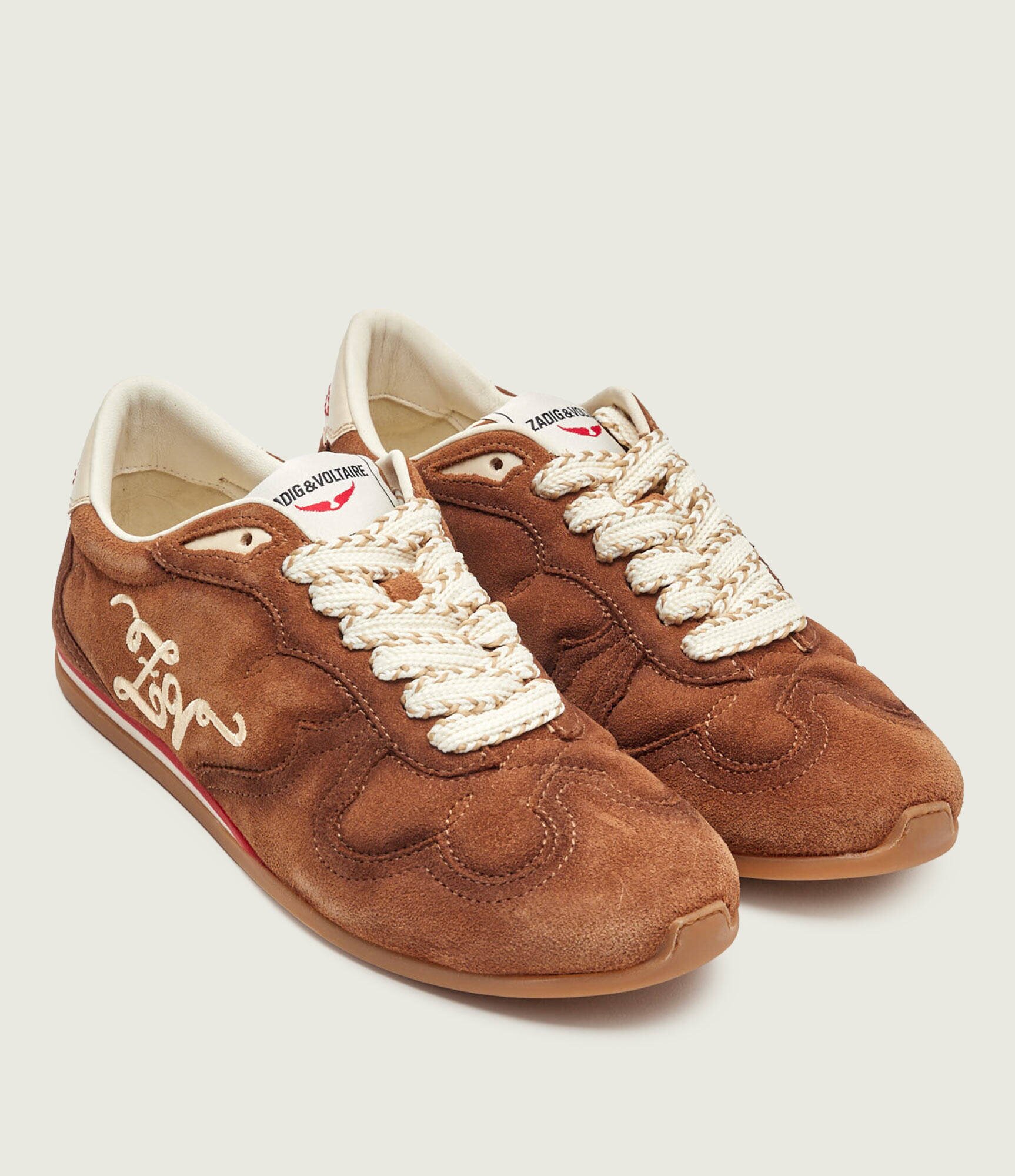 Zadig&Voltaire Sneakers DANCE | piele întoarsă