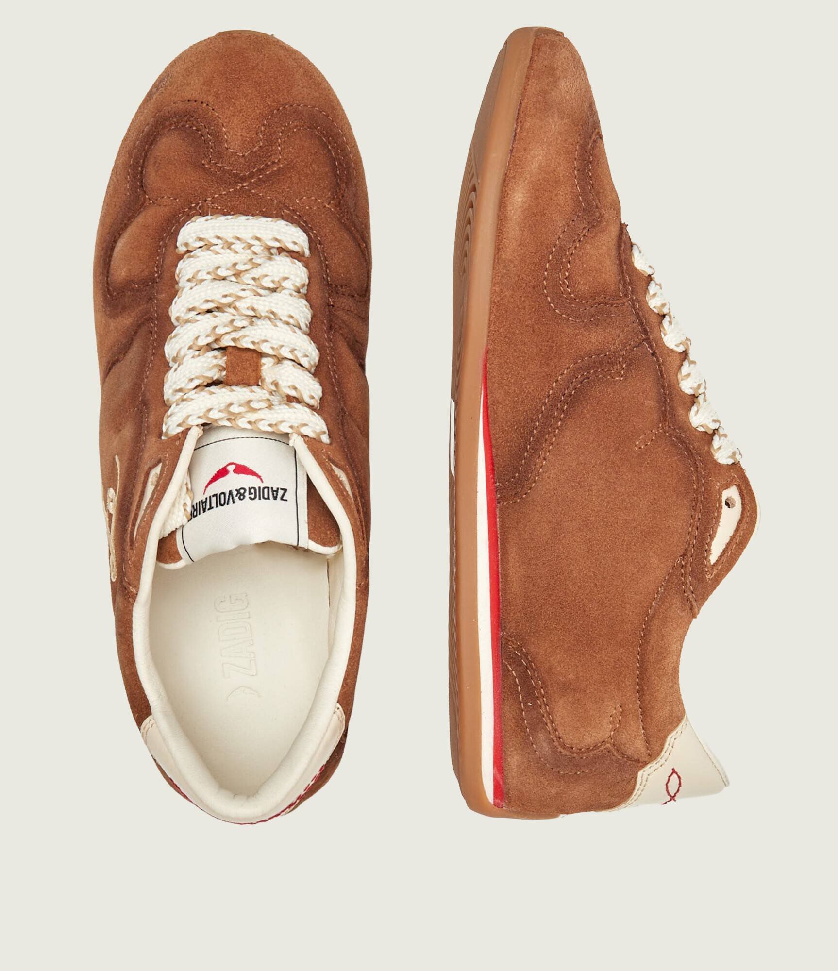 Zadig&Voltaire Sneakers DANCE | piele întoarsă
