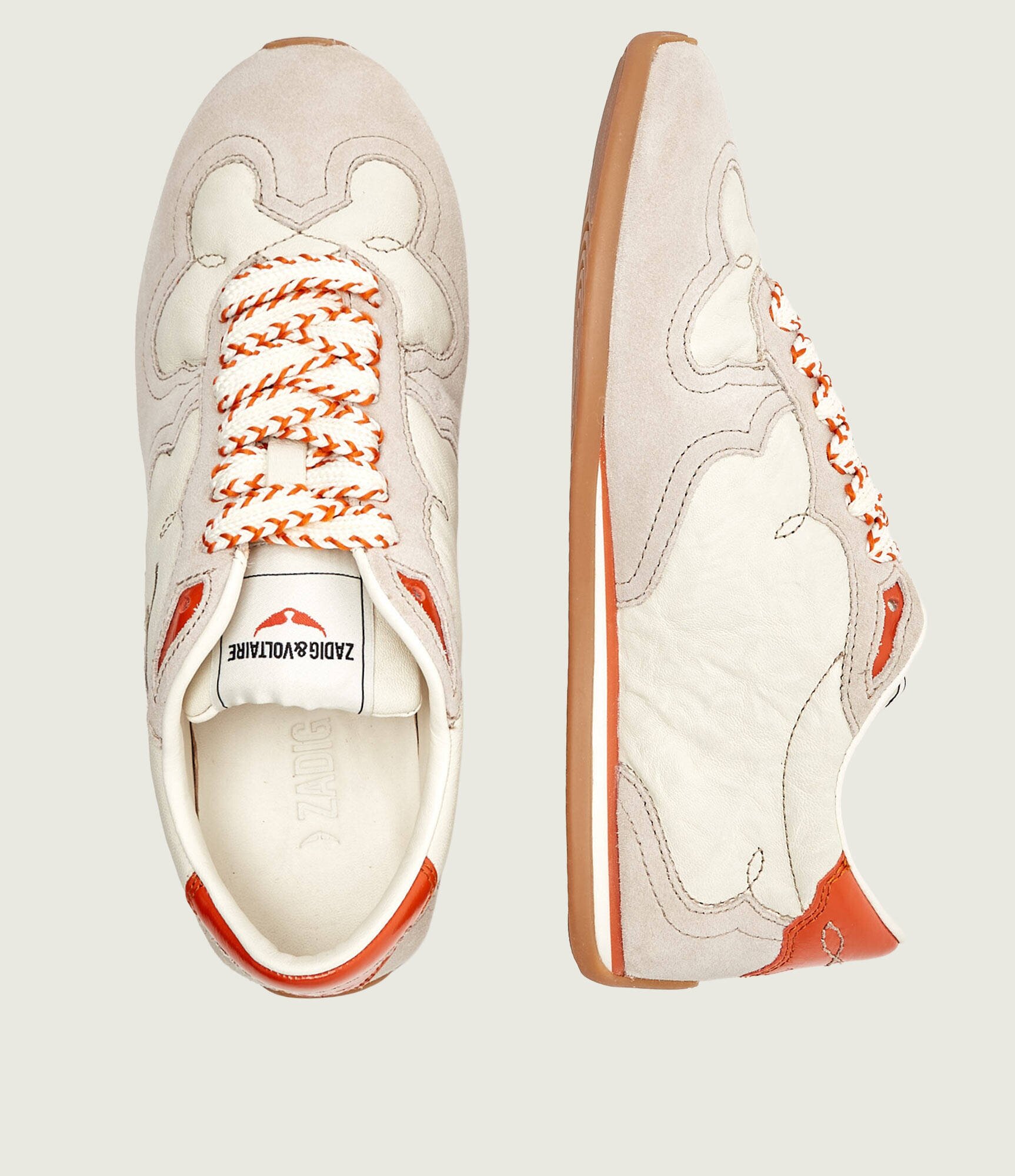 Zadig&Voltaire Sneakers DANCE | piele | piele întoarsă