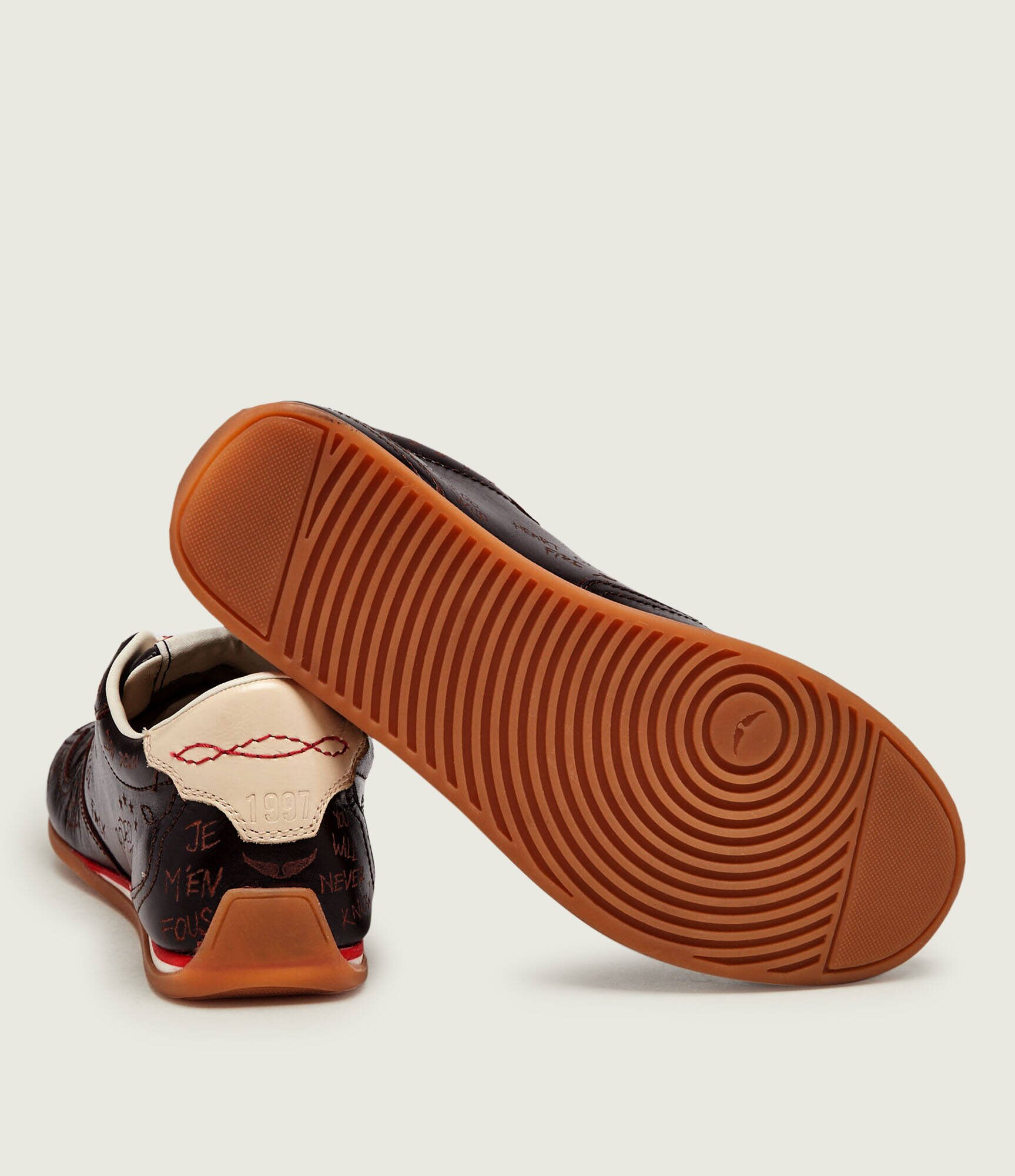 Zadig&Voltaire Teniși din piele ZV Dance Vintage Laser