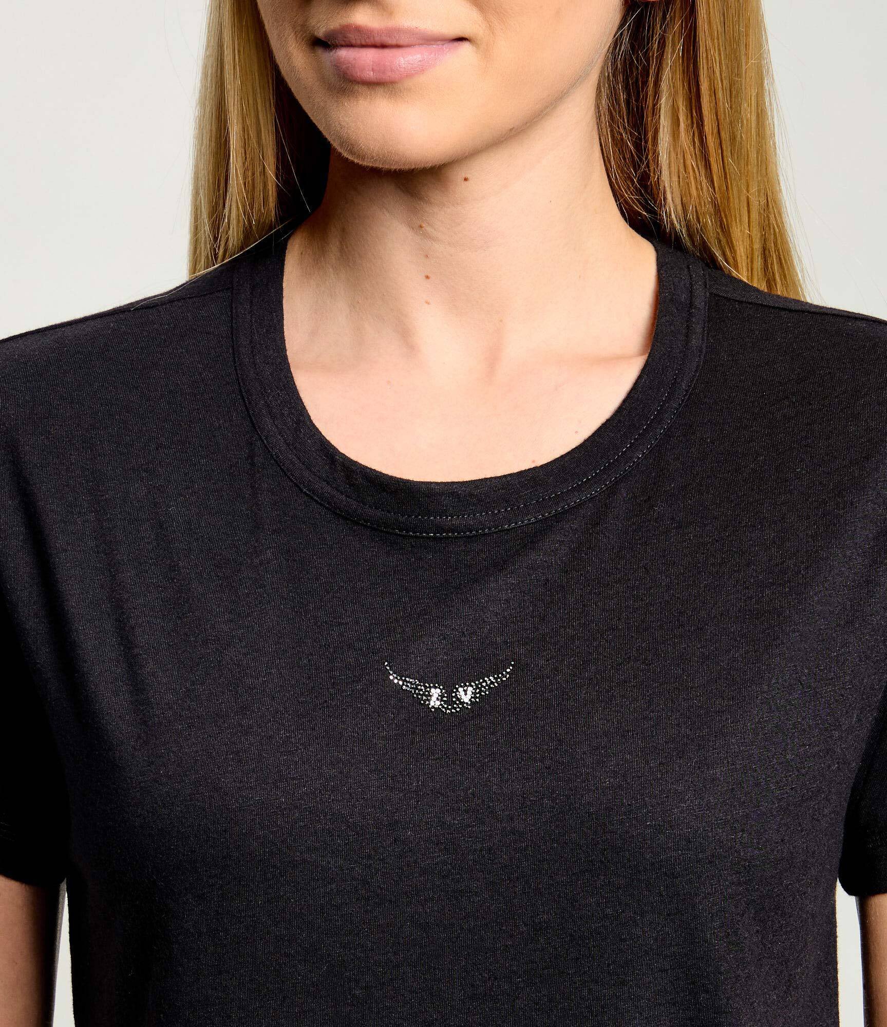 Zadig&Voltaire Tricou Marta Wings Strass | regular fit | cu adaos de in