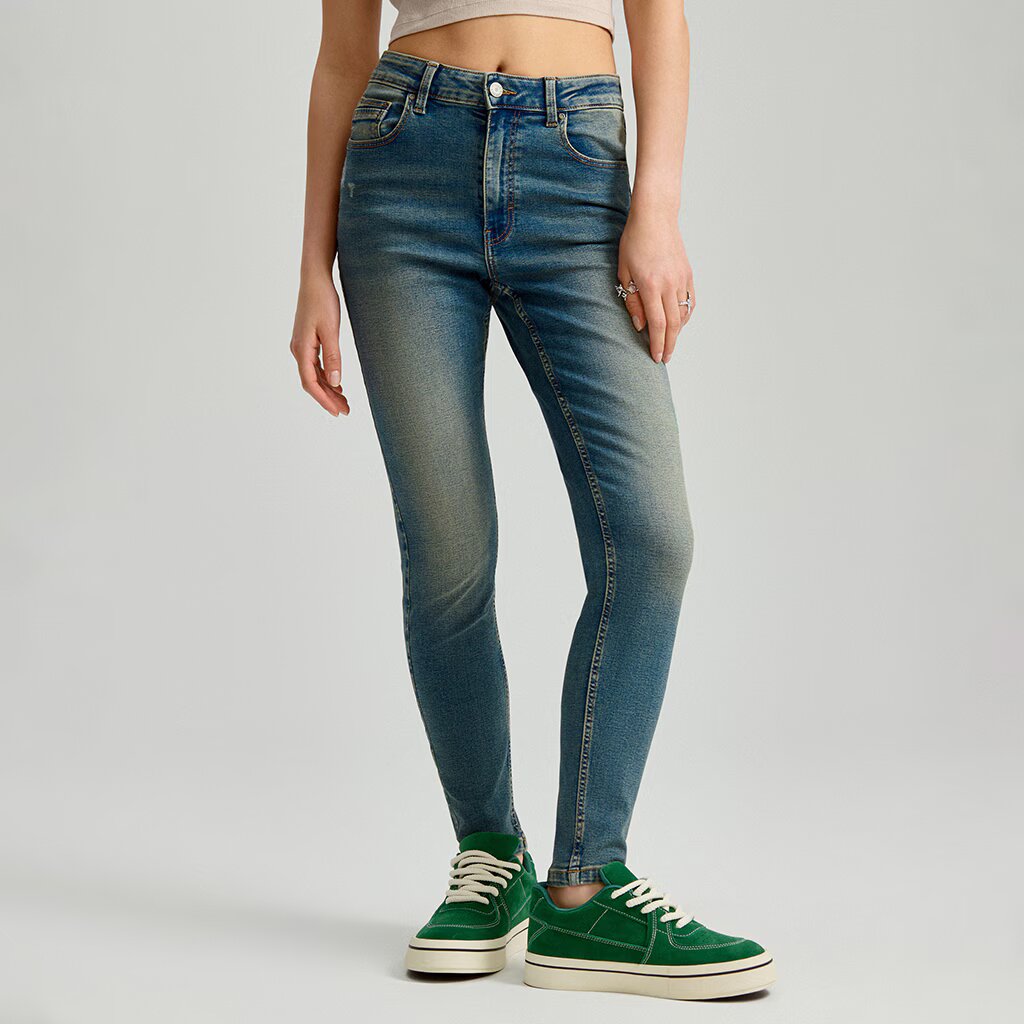 House Blugi skinny cu talie medie