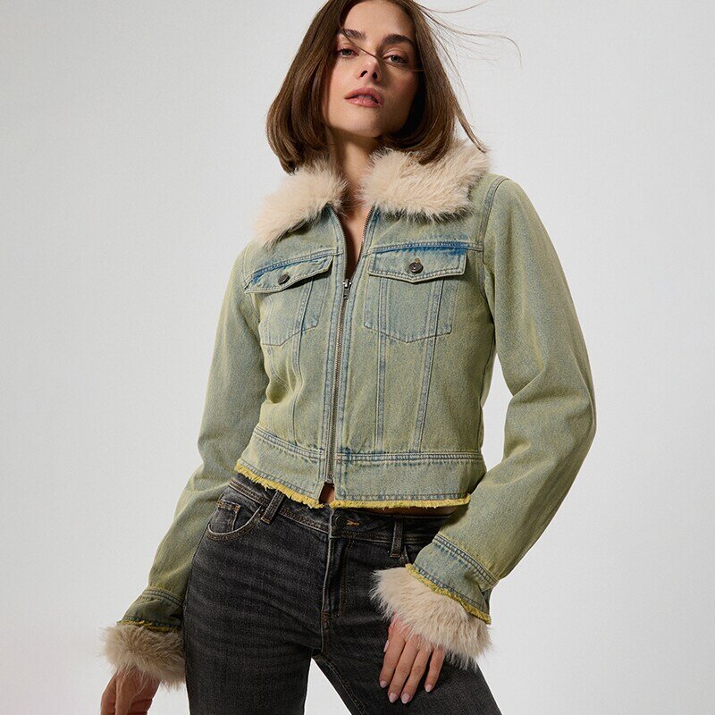 House Geacă din denim căptușită