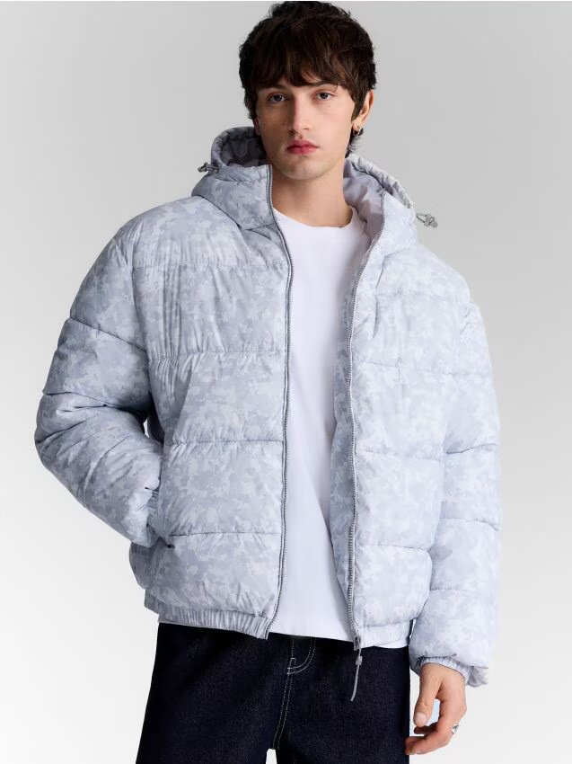 House Jachetă puffer cu glugă