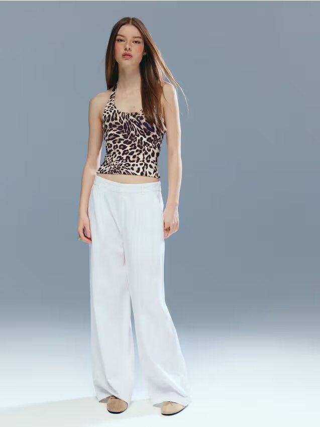 House Pantaloni cu amestec de in