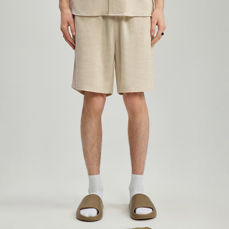 House Pantaloni scurți cu adaos de in