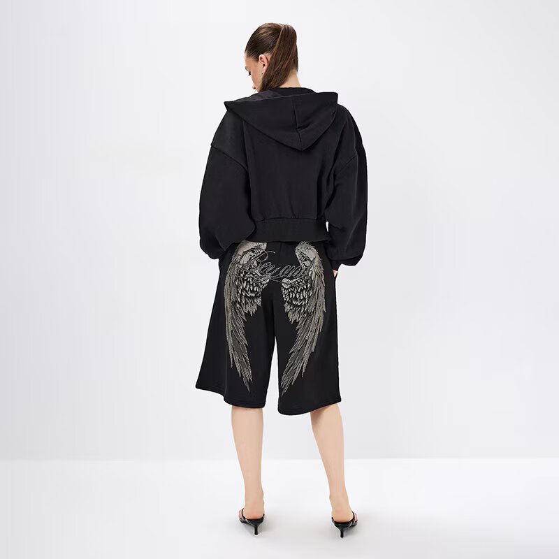 House Pantaloni scurți de trening cu imprimeu