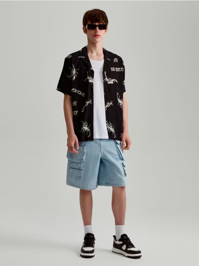 House Pantaloni scurți din denim