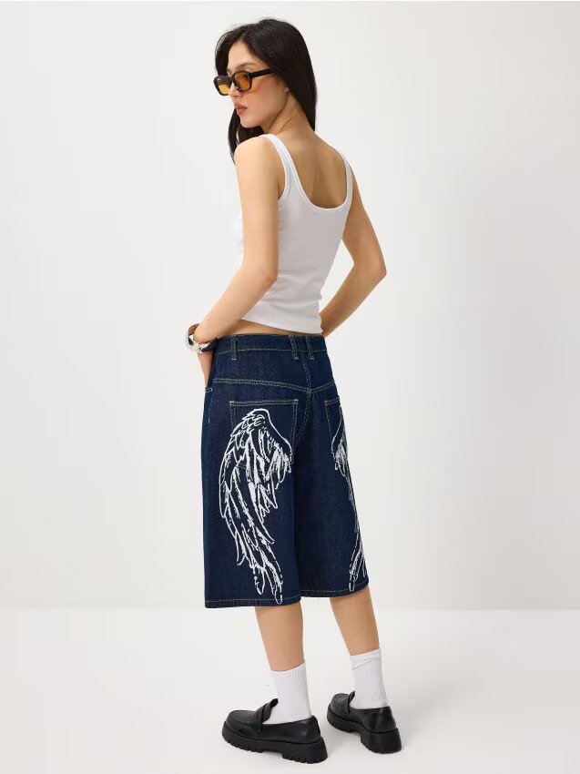 House Pantaloni scurți din denim