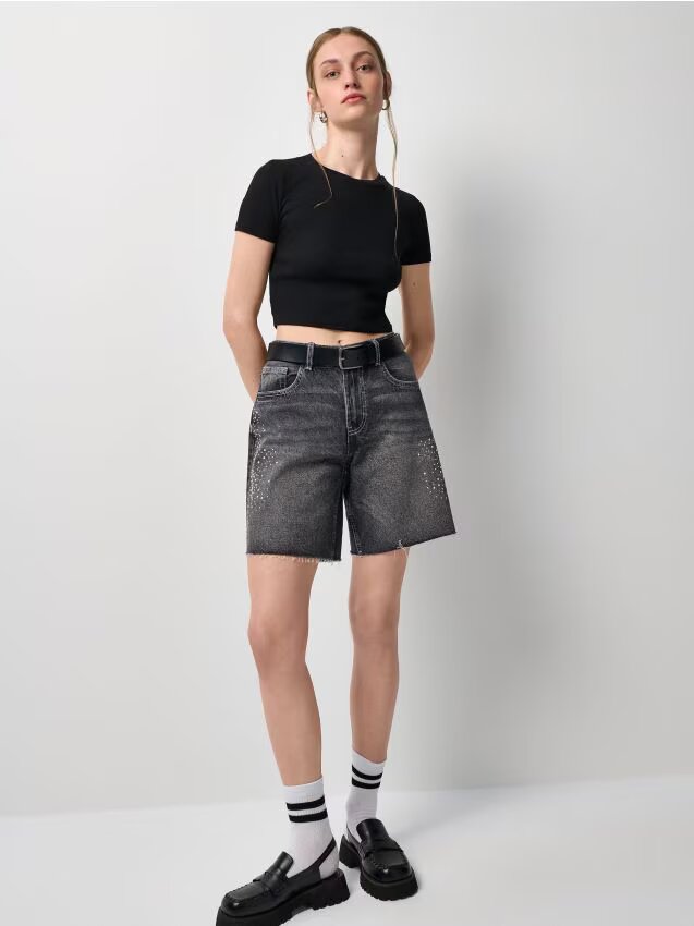 House Pantaloni scurți din denim