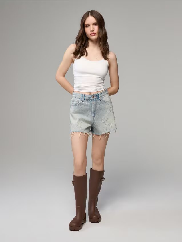 House Pantaloni scurți din denim