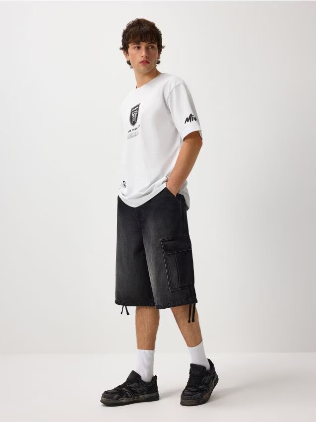House Pantaloni scurți din denim