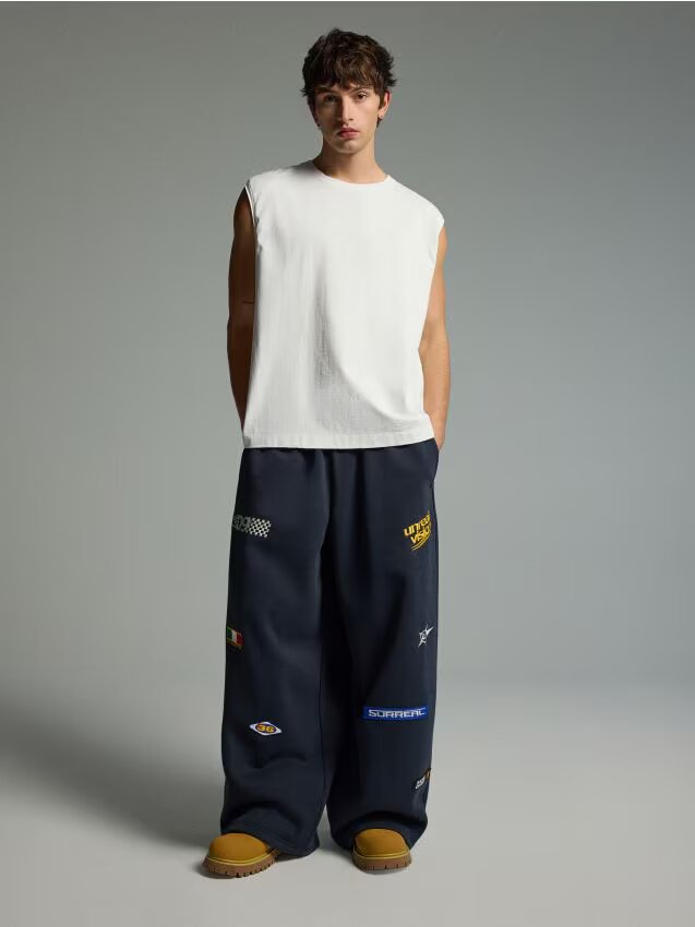 House Pantaloni sport wide leg