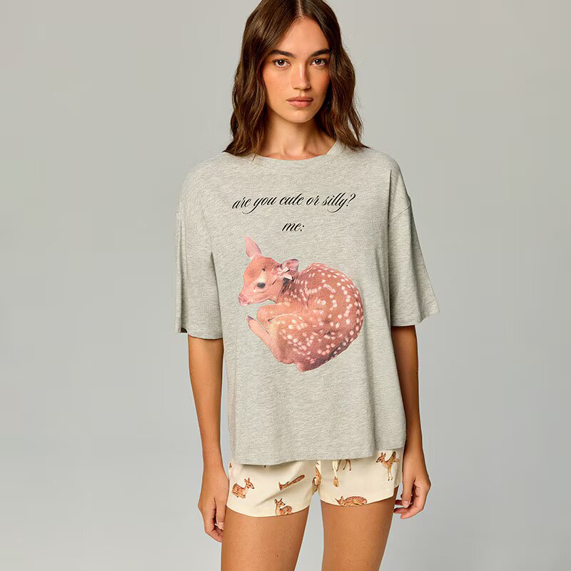House Pijama cu imprimeu