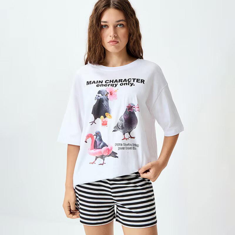 House Pijama cu imprimeu