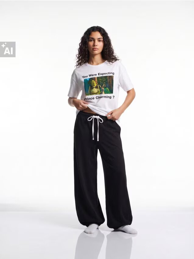 House Pijama cu imprimeu Shrek