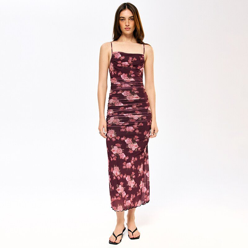 House Rochie midi înflorată