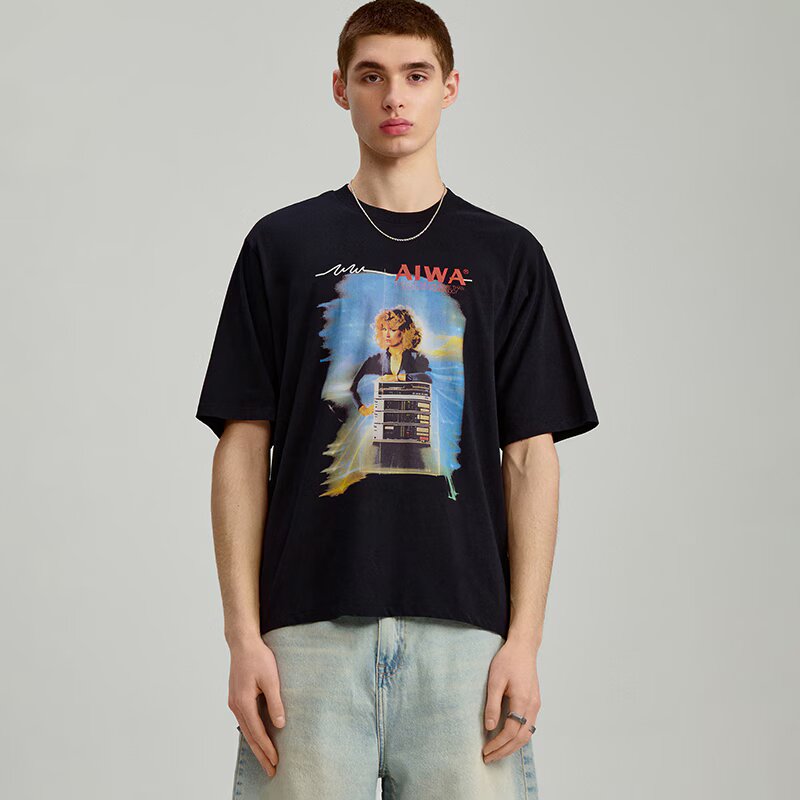 House Tricou cu imprimeu AIWA