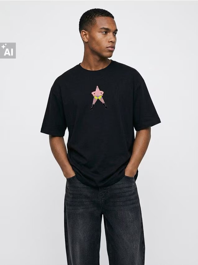 House Tricou cu imprimeu SpongeBob