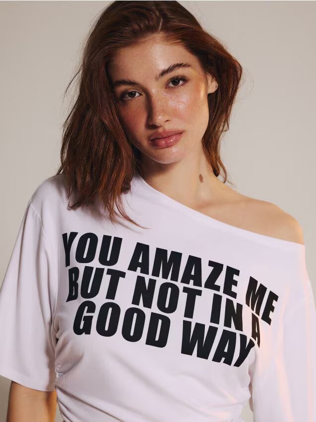 House Tricou cu inscripție x Klaudia Sadownik