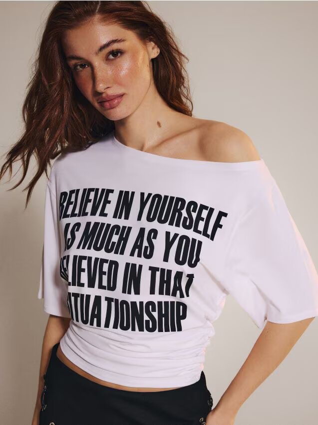 House Tricou cu inscripție x Klaudia Sadownik