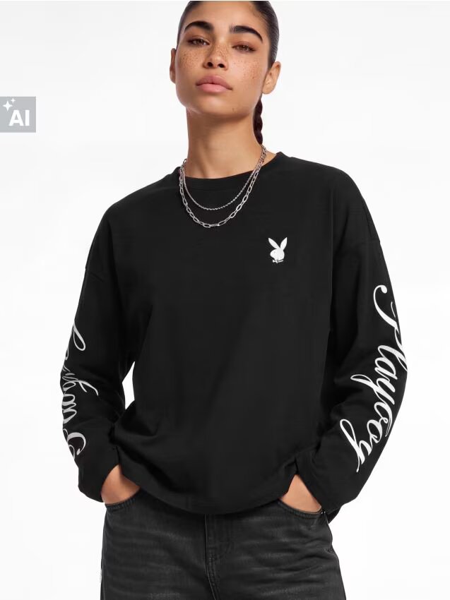 House Tricou cu mânecă lungă Playboy