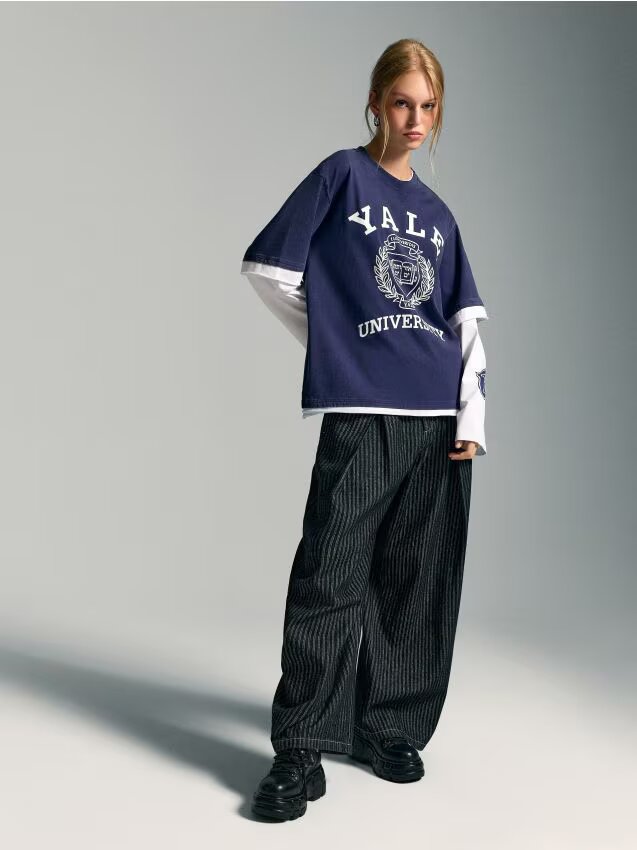 House Tricou cu mânecă lungă Yale University