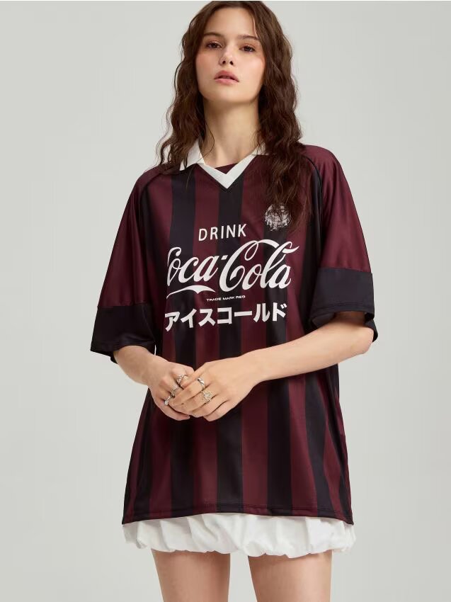 House Tricou oversize cu imprimeu Coca-Cola