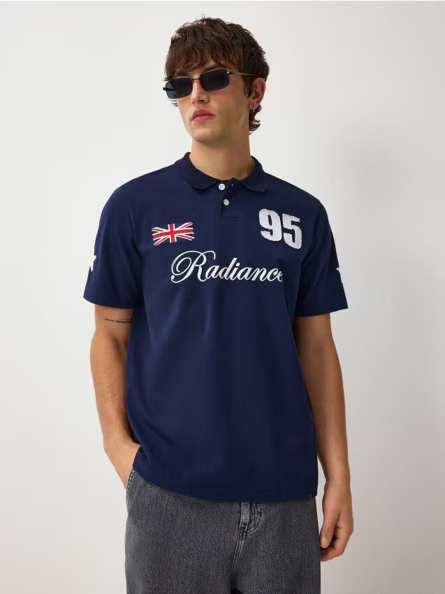House Tricou polo cu imprimeu