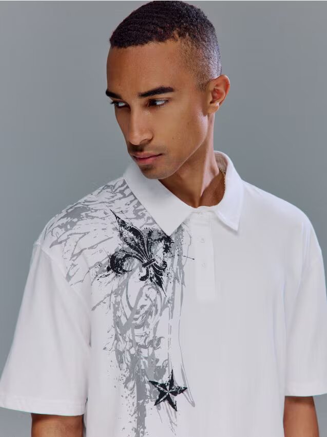 House Tricou polo cu imprimeu