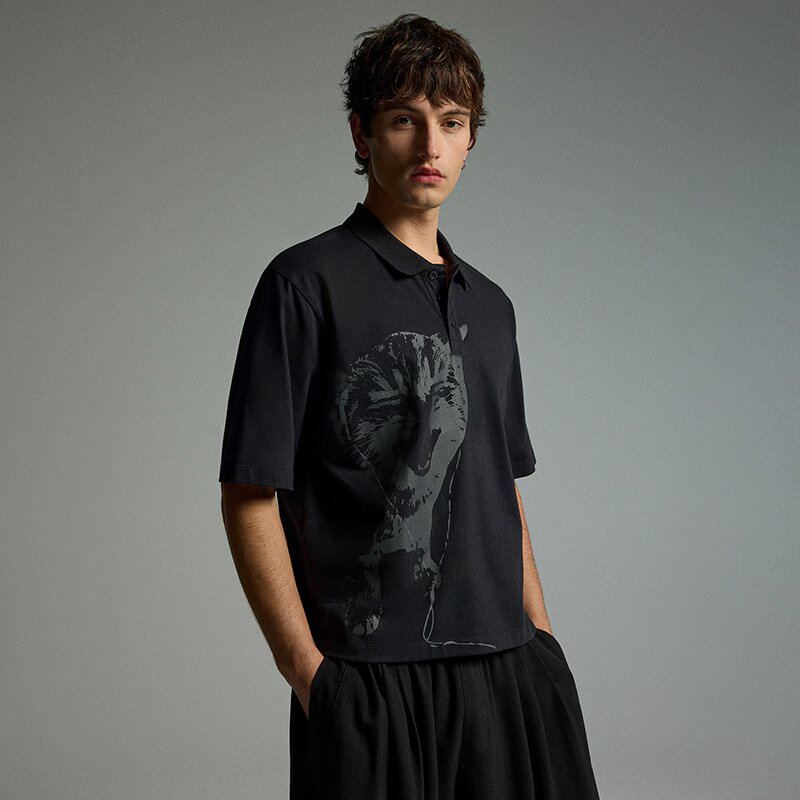 House Tricou polo cu imprimeu