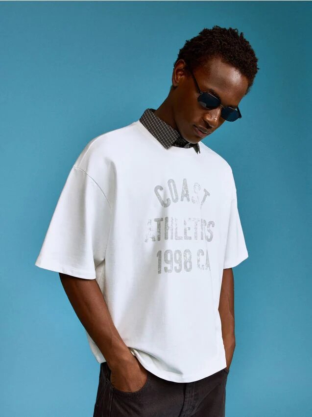 House Tricou scurt cu imprimeu