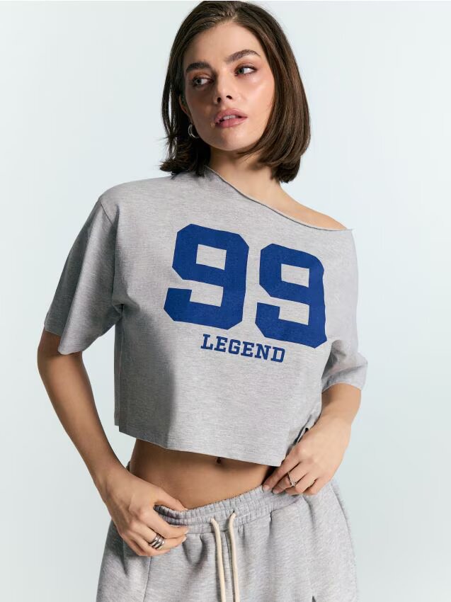 House Tricou scurt cu imprimeu