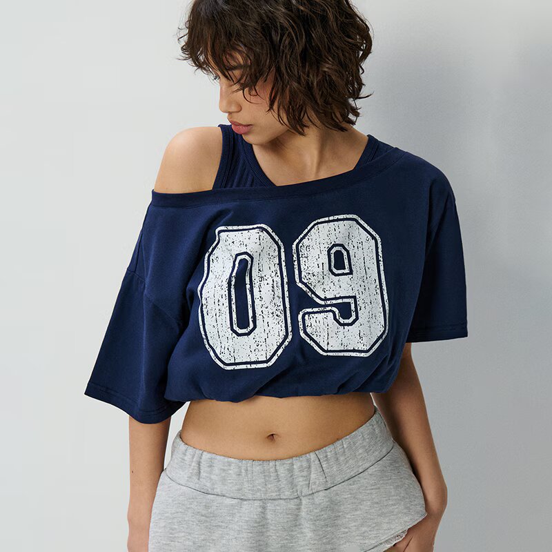 House Tricou scurt cu imprimeu