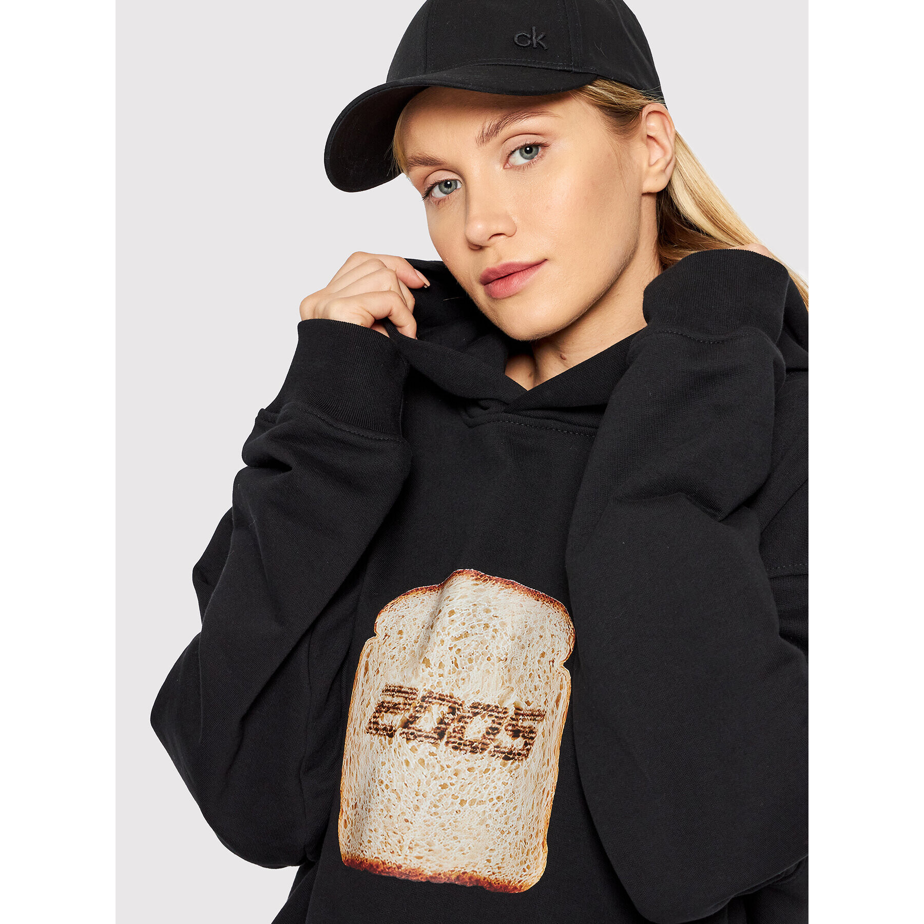 2005 Bluză Unisex Breadslice Negru Relaxed Fit - Pled.ro