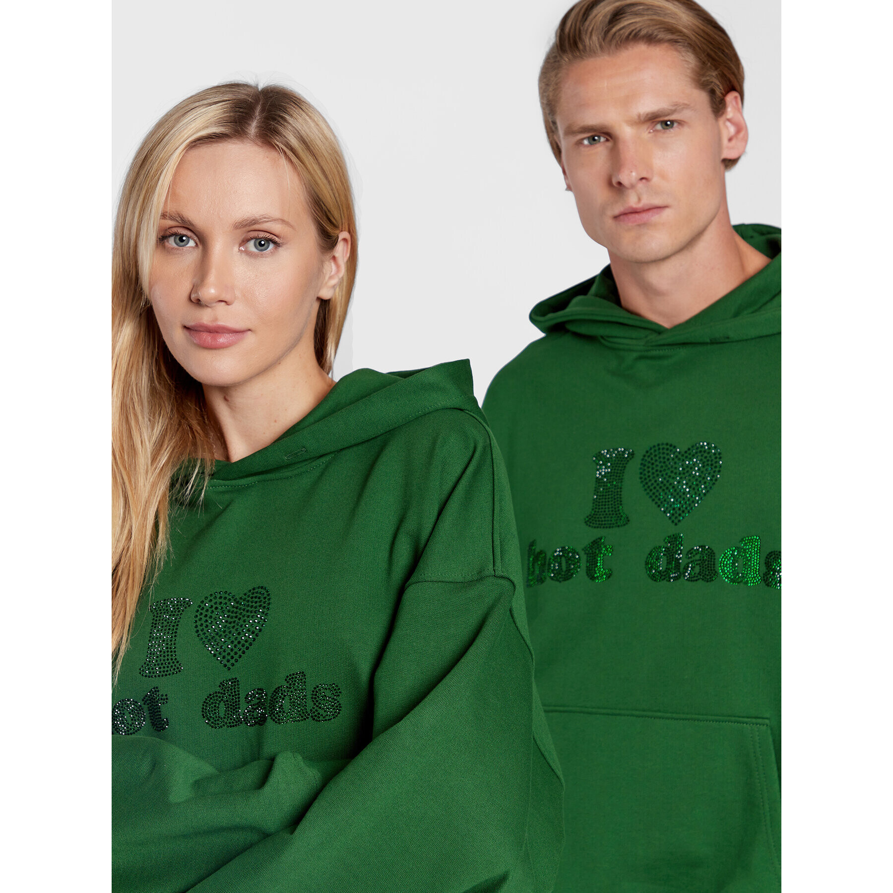 2005 Bluză Unisex Hot Dads Verde Relaxed Fit - Pled.ro