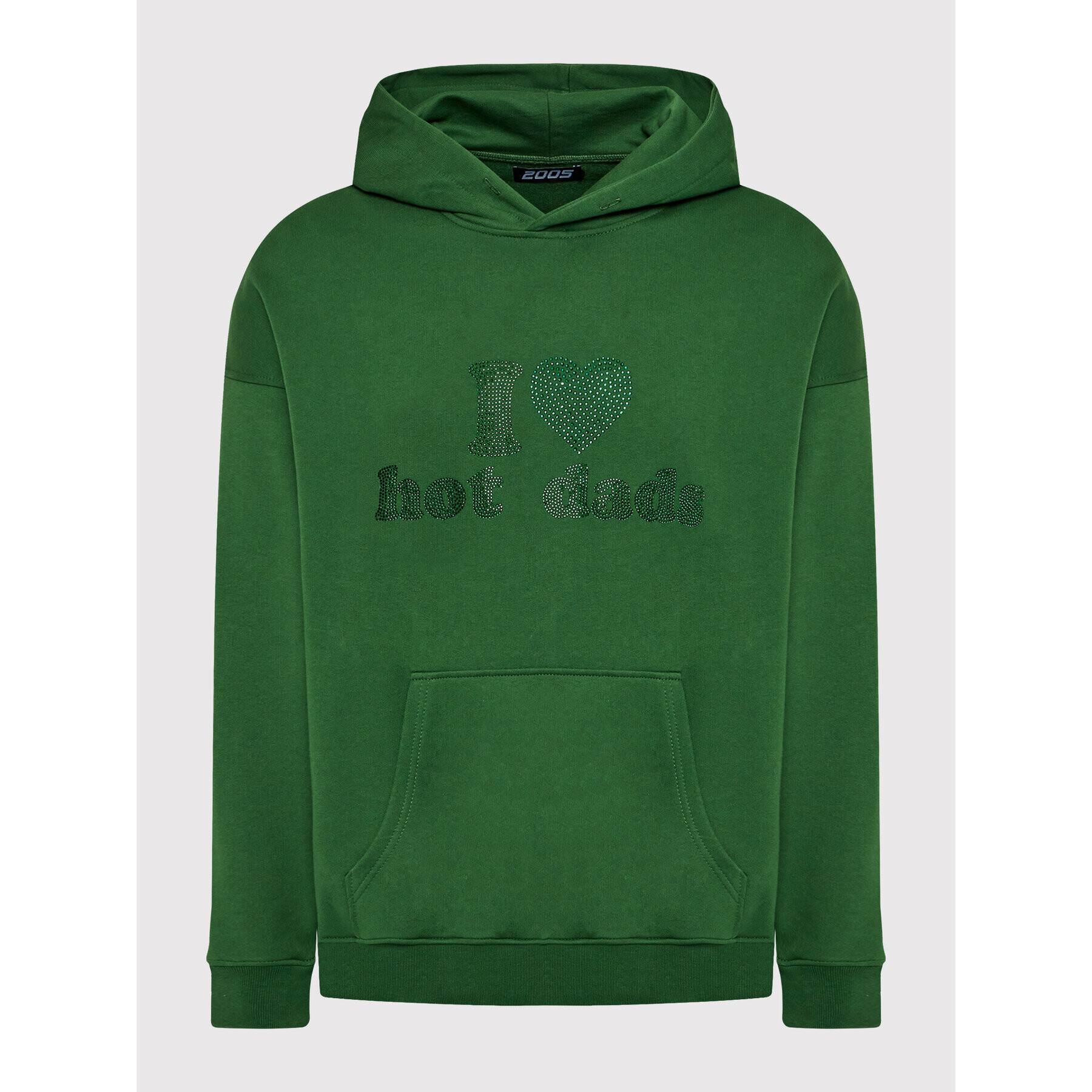 2005 Bluză Unisex Hot Dads Verde Relaxed Fit - Pled.ro