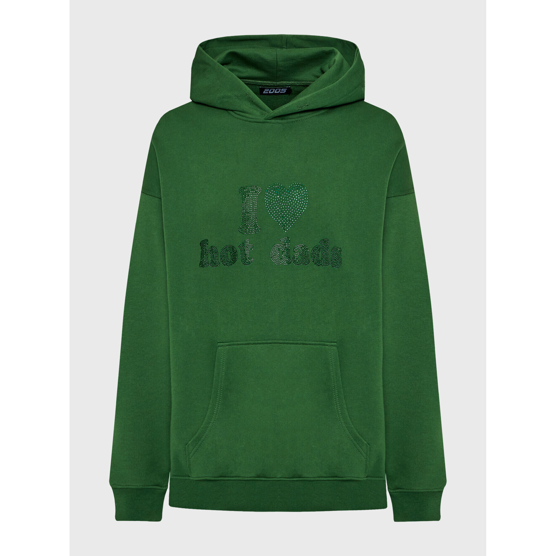 2005 Bluză Unisex Hot Dads Verde Relaxed Fit - Pled.ro