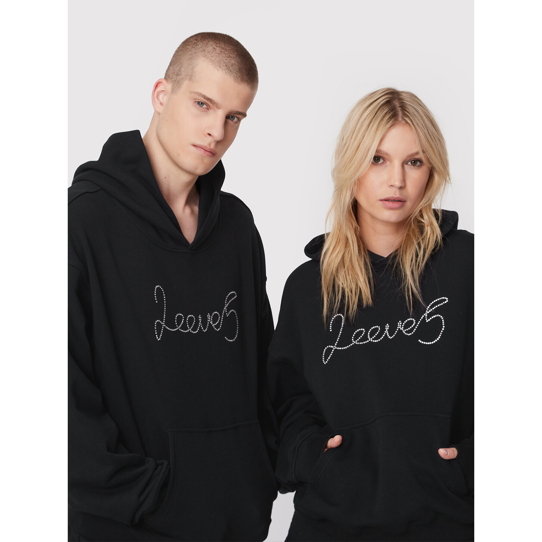 2005 Bluză Unisex X Leeves „2eeve5” Negru Relaxed Fit - Pled.ro