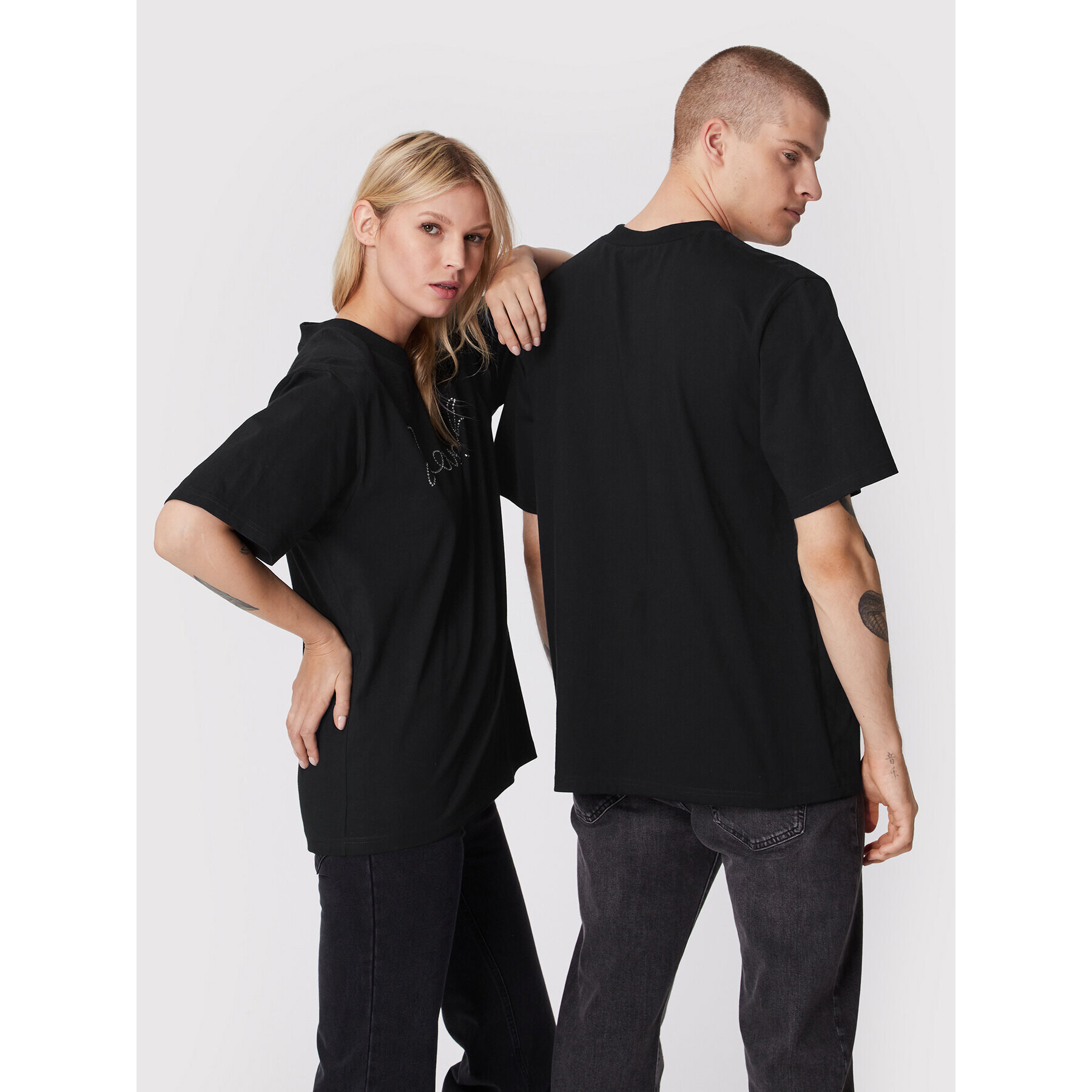 2005 Tricou Unisex X Leeves „2eeve5” Negru Regular Fit - Pled.ro