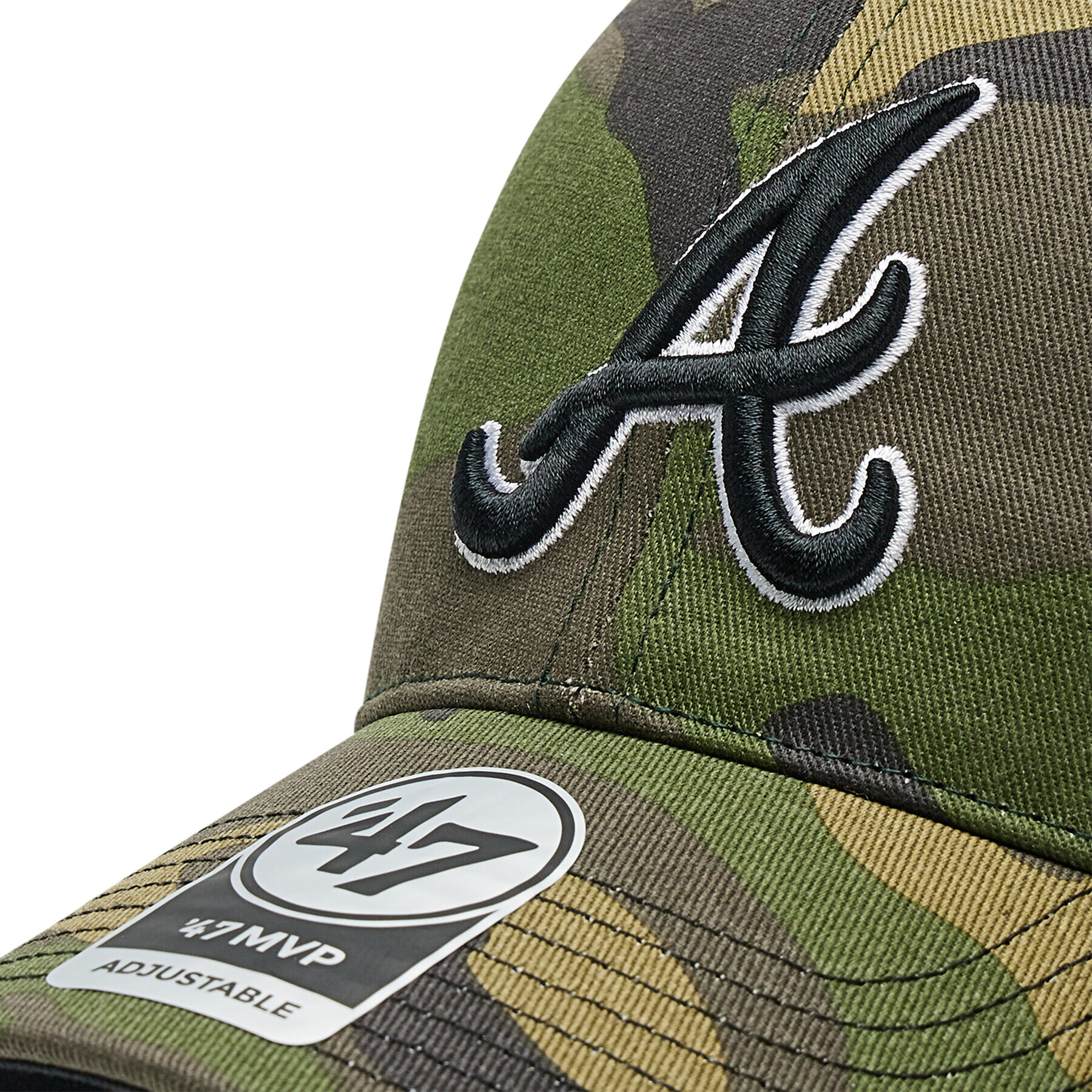 47 Brand Șapcă MLB Atlanta Braves Branson Trucker B-CBRAN01GWP-CMB Verde - Pled.ro