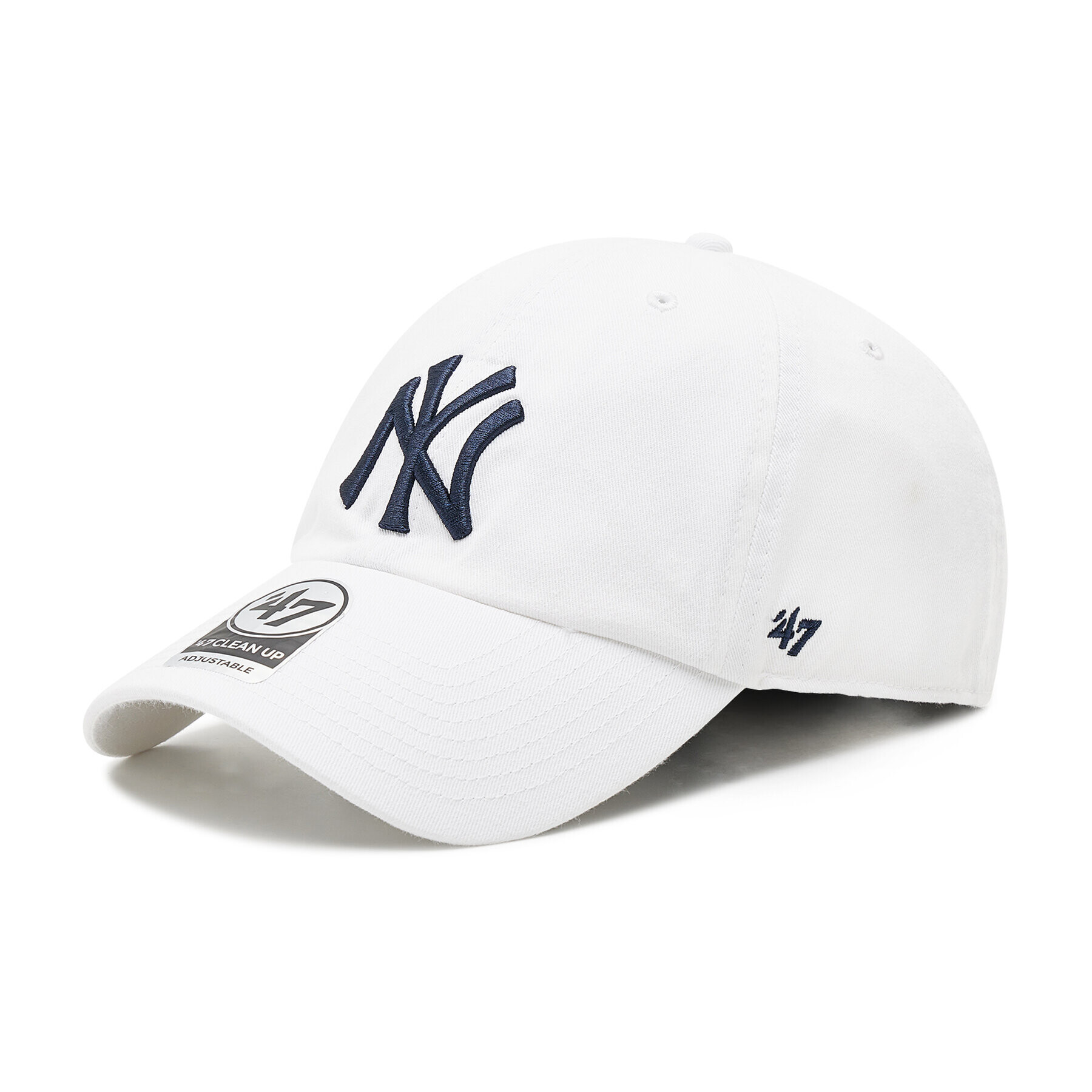 47 Brand Șapcă New York Yankees 47 Clean Up B-RGW17GWS-WHA Alb - Pled.ro