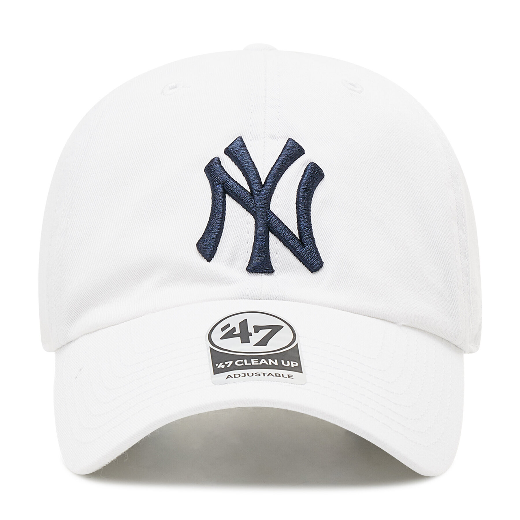 47 Brand Șapcă New York Yankees 47 Clean Up B-RGW17GWS-WHA Alb - Pled.ro