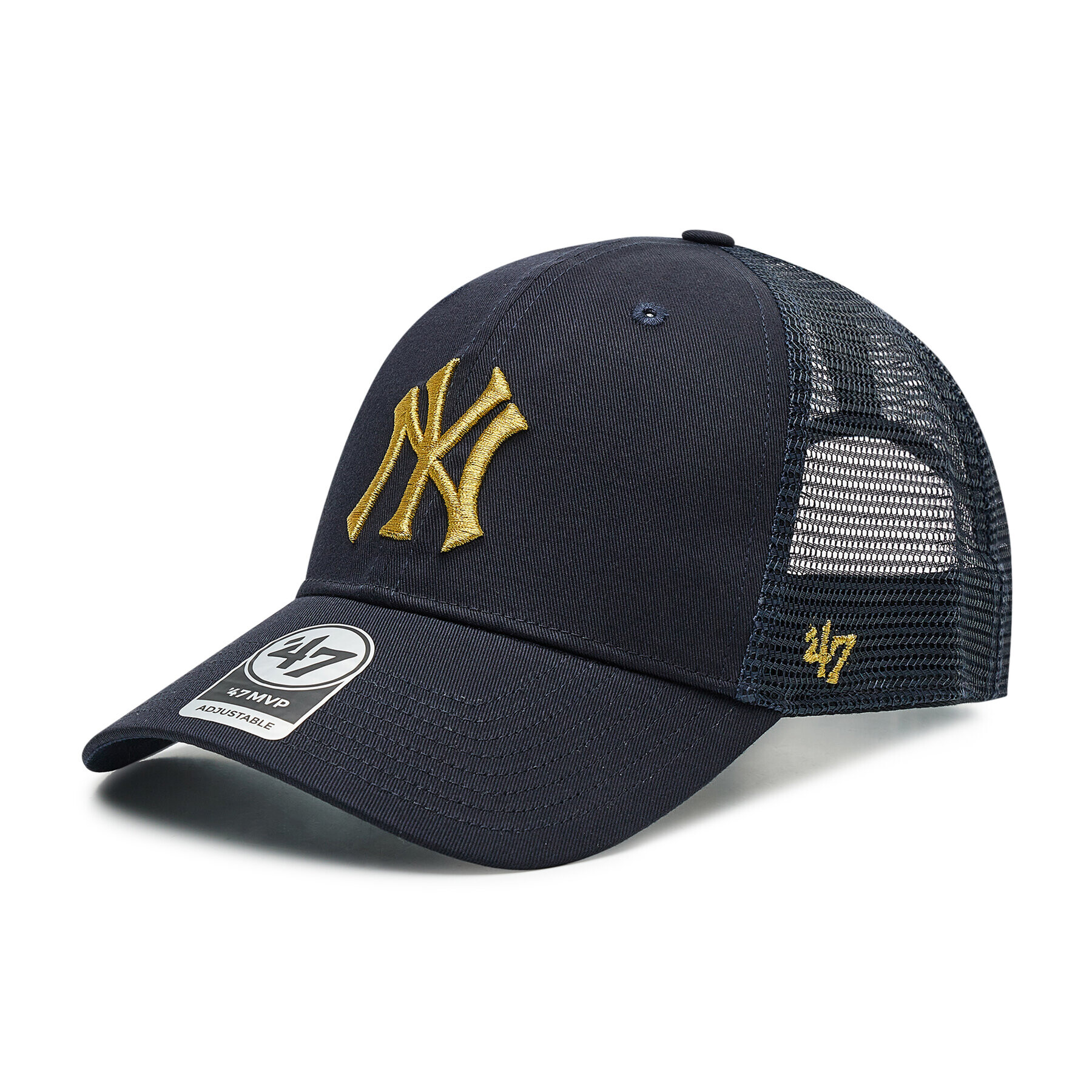 47 Brand Șapcă New York Yankees Trucker B-BRMTL17CTP-NY Bleumarin - Pled.ro