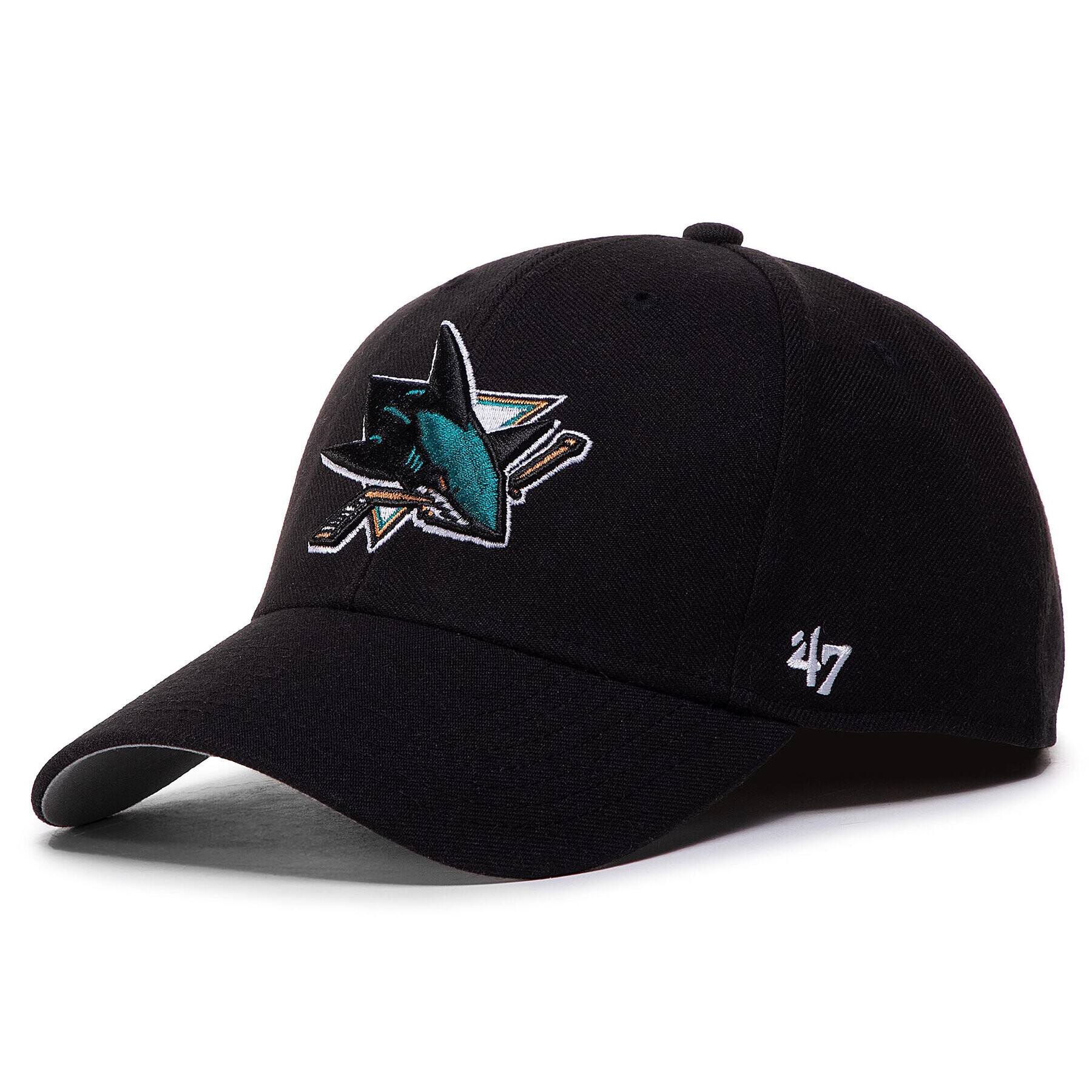 47 Brand Șapcă Nhl San Jose Sharks '47 Mvp H-MVP22WBV-BK Negru - Pled.ro