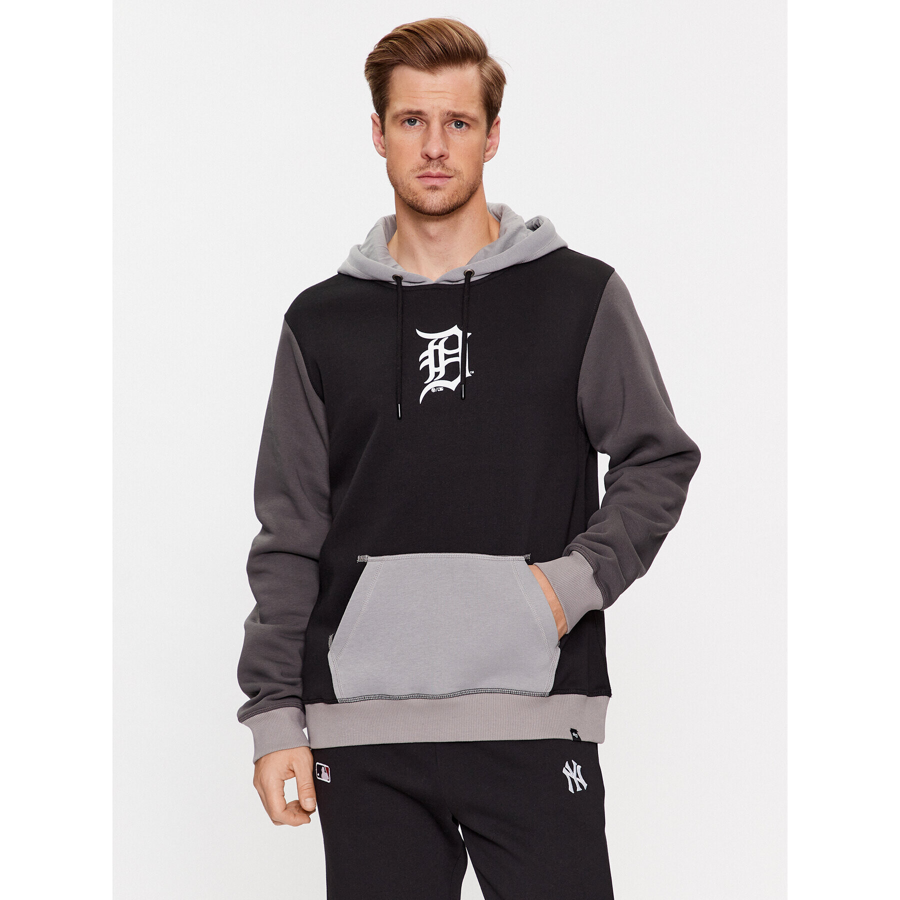 47 Brand Bluză Detroit Tigers BB009PMOPXQ601379JK Negru Regular Fit - Pled.ro