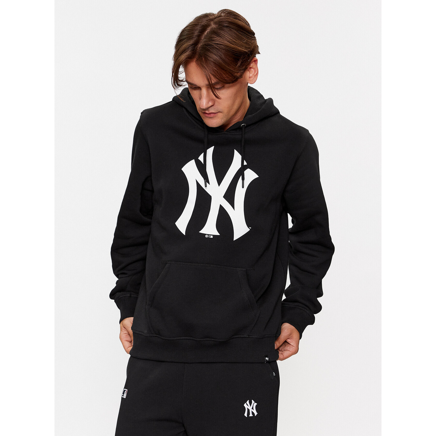 47 Brand Bluză New York Yankees BB017PEMIBR544112JK Negru Regular Fit - Pled.ro