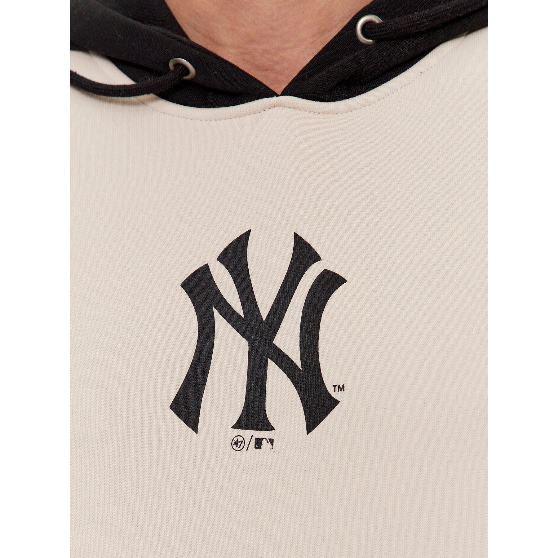 47 Brand Bluză New York Yankees BB017PEMTCB601204BN Écru Regular Fit - Pled.ro