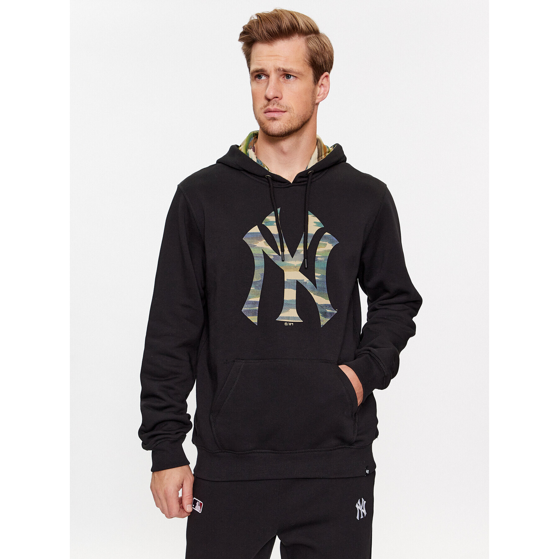 47 Brand Bluză New York Yankees BB017PMAZJR590415JK Negru Regular Fit - Pled.ro