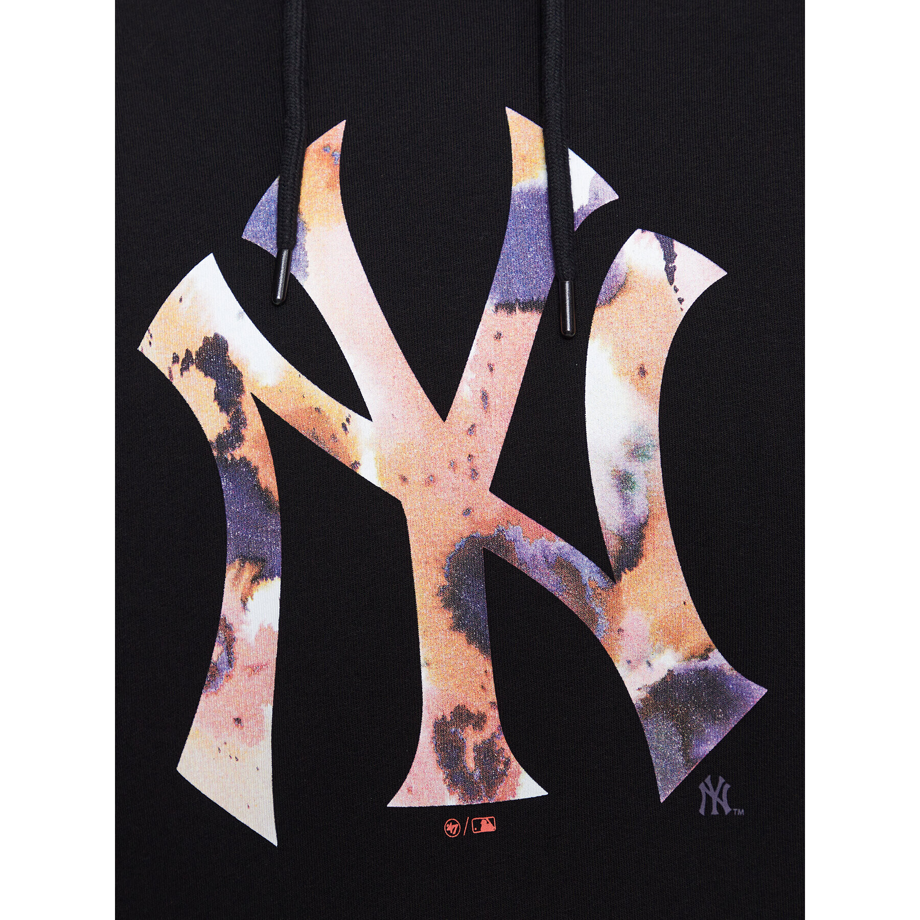 47 Brand Bluză New York Yankees Day Glow Pop 47 Helix Hood Negru Regular Fit - Pled.ro